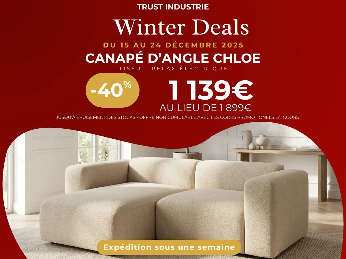 CANAPÉ D'ANGLE CHLOÉ