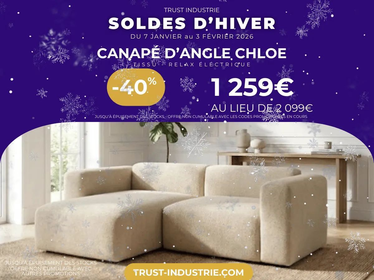 CANAPÉ D'ANGLE CHLOÉ