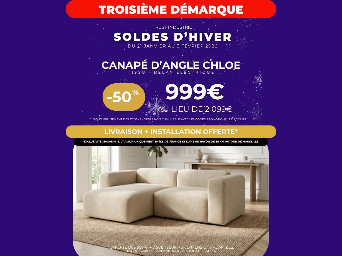 CANAPÉ D'ANGLE CHLOÉ