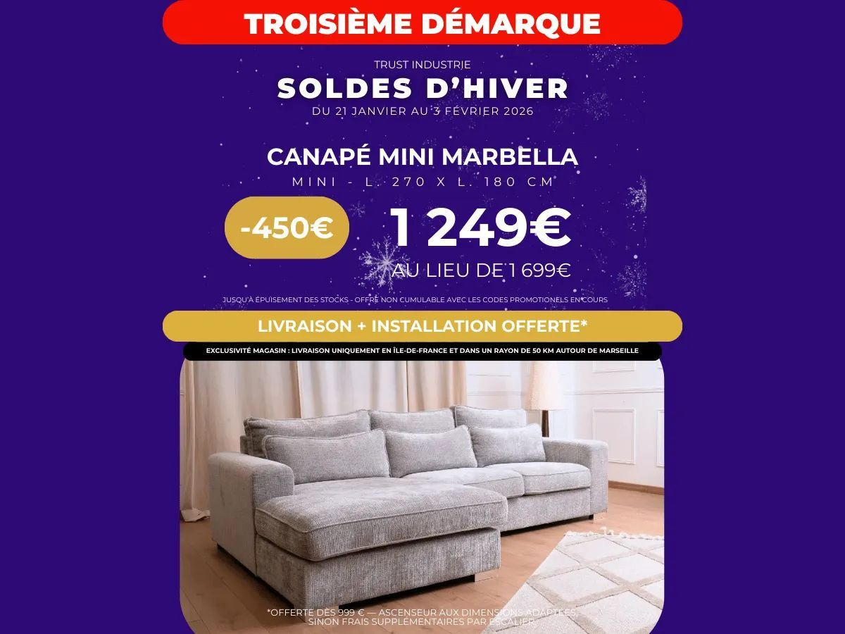 CANAPÉ D'ANGLE MINI MARBELLA