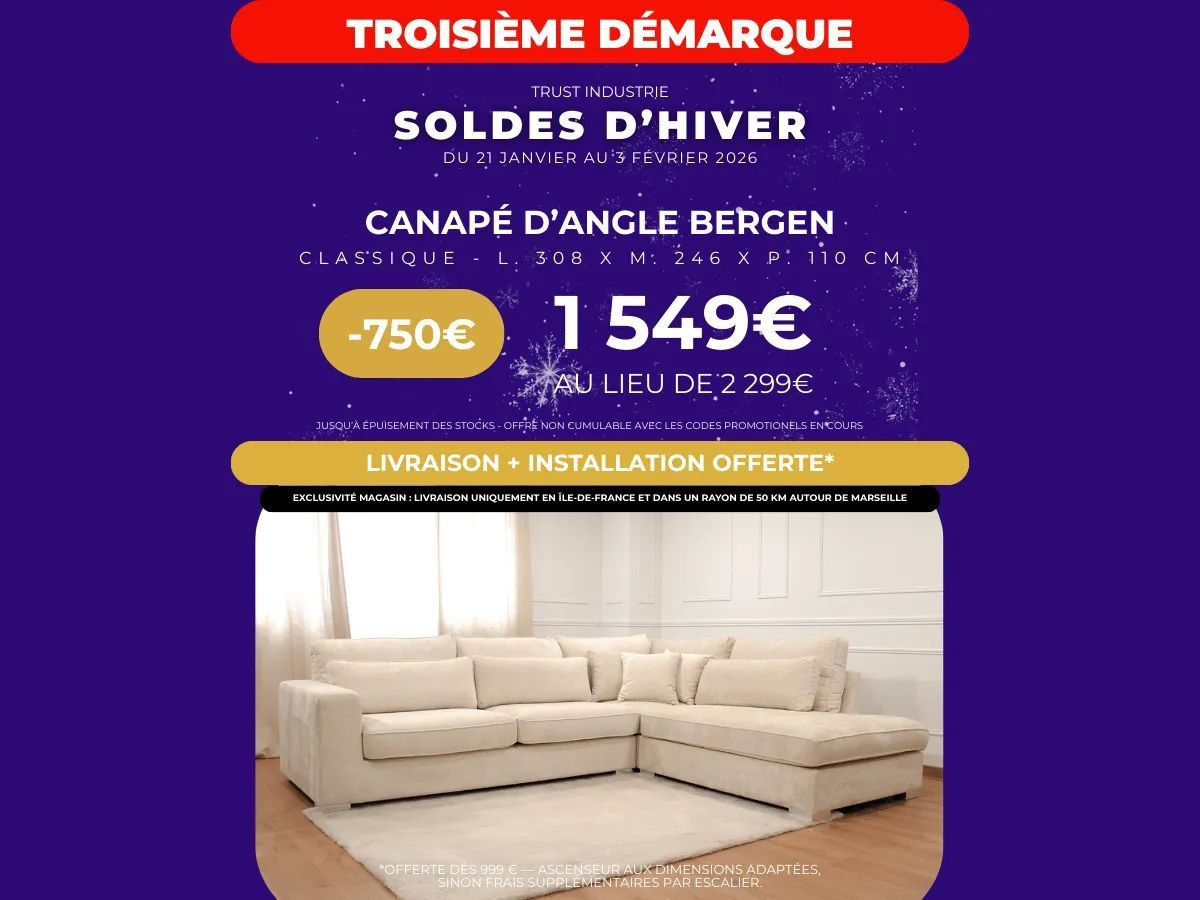CANAPÉ D'ANGLE BERGEN...