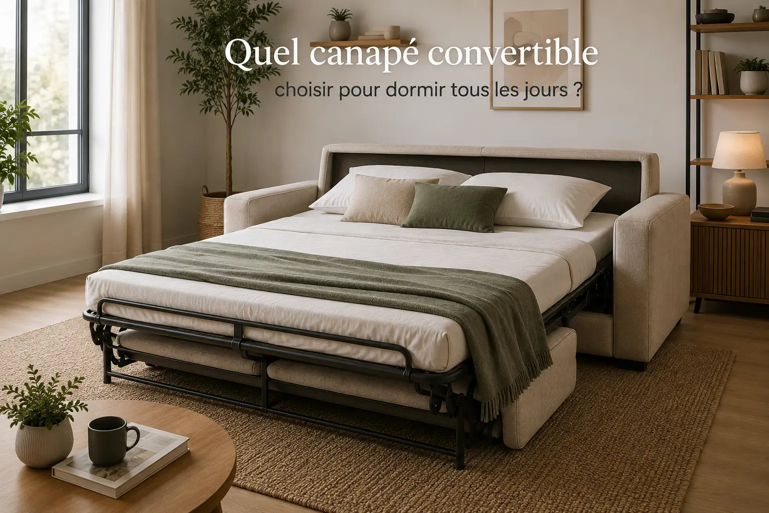 Quel canapé convertible choisir pour dormir tous les jours ?