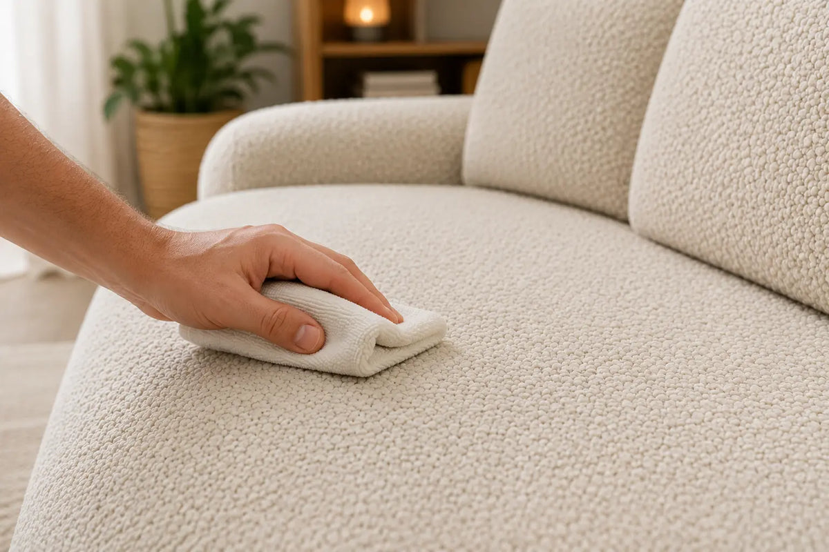 Comment nettoyer un canapé en tissu bouclé sans l’abîmer ?