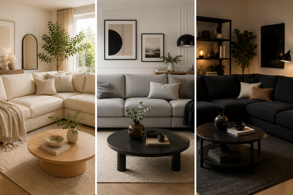 Canapé beige, gris ou noir : quelle couleur choisir ?