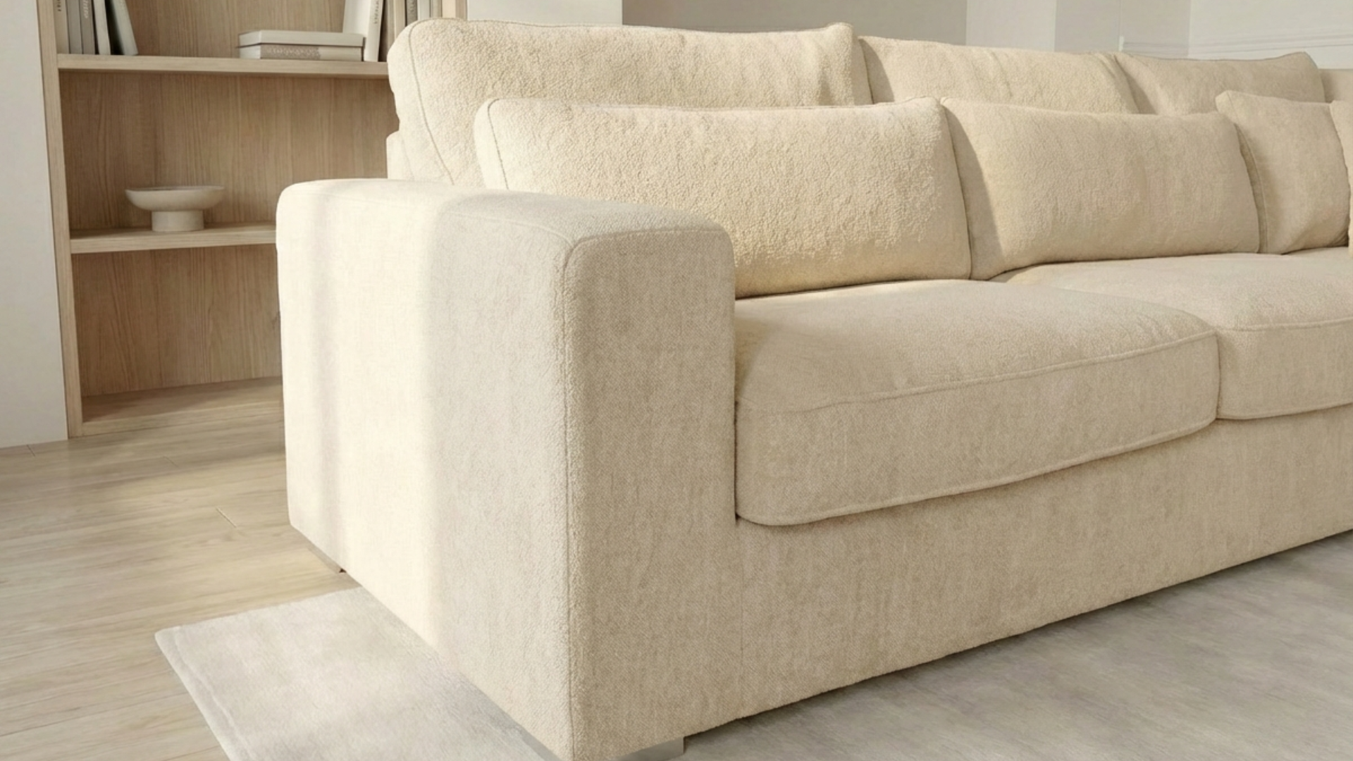 Canapé classique Bergen 5 places - Trust industrie - Beige - Droit