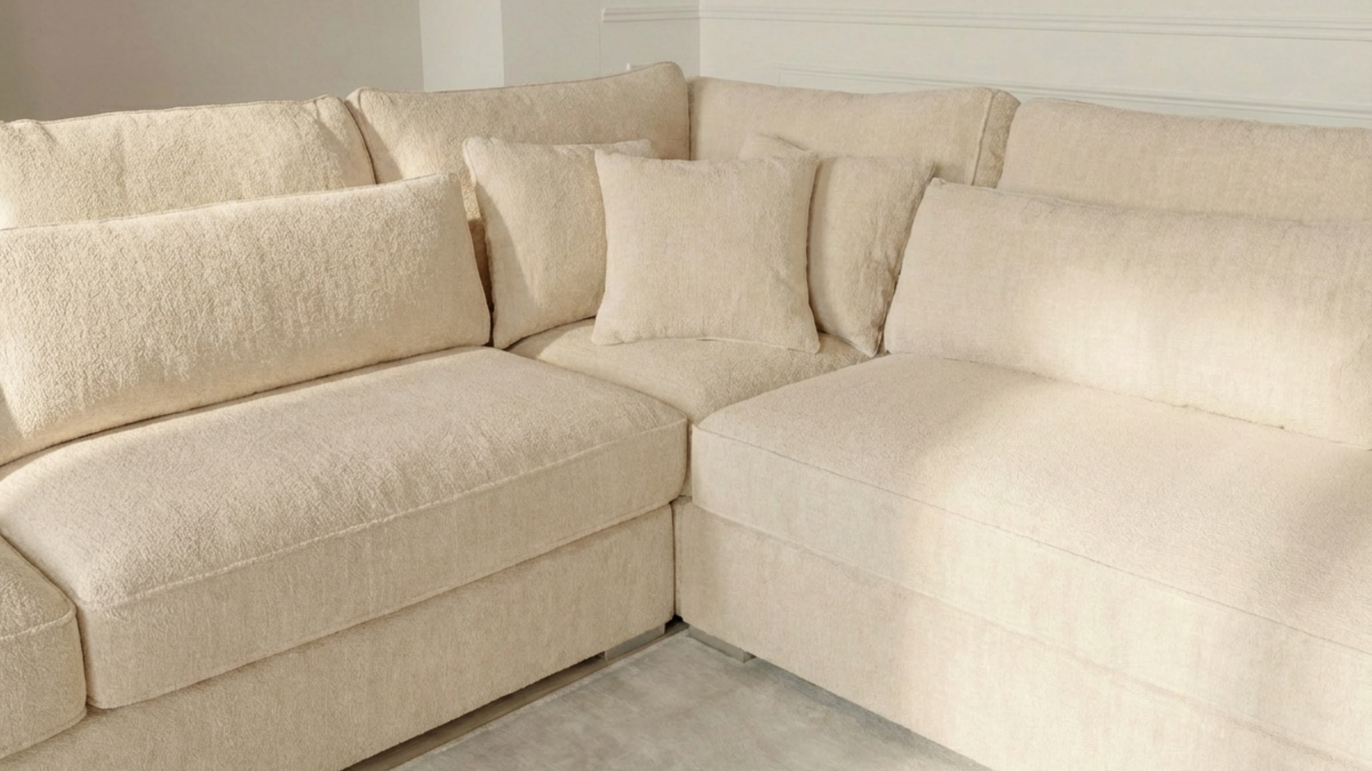 Canapé classique Bergen 5 places - Trust industrie - Beige - Droit