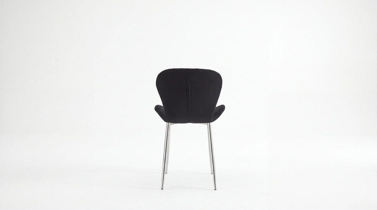 Assise Noir - Pied Chrome