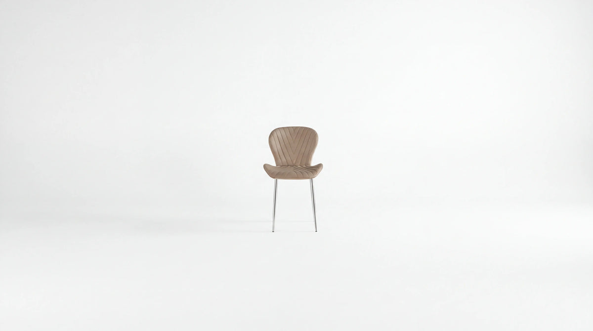  Assise Taupe - Pied Chrome
