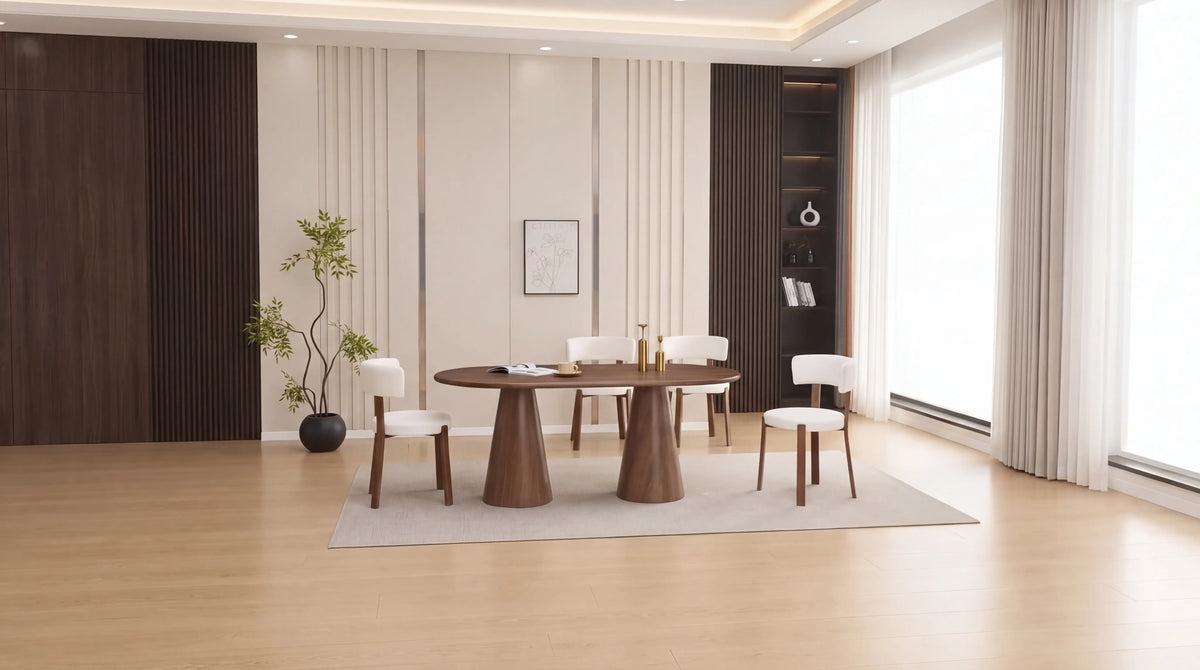 Lot de 2 chaises de salle à manger modernes NORDIK MARBELLA - Assise Beige 