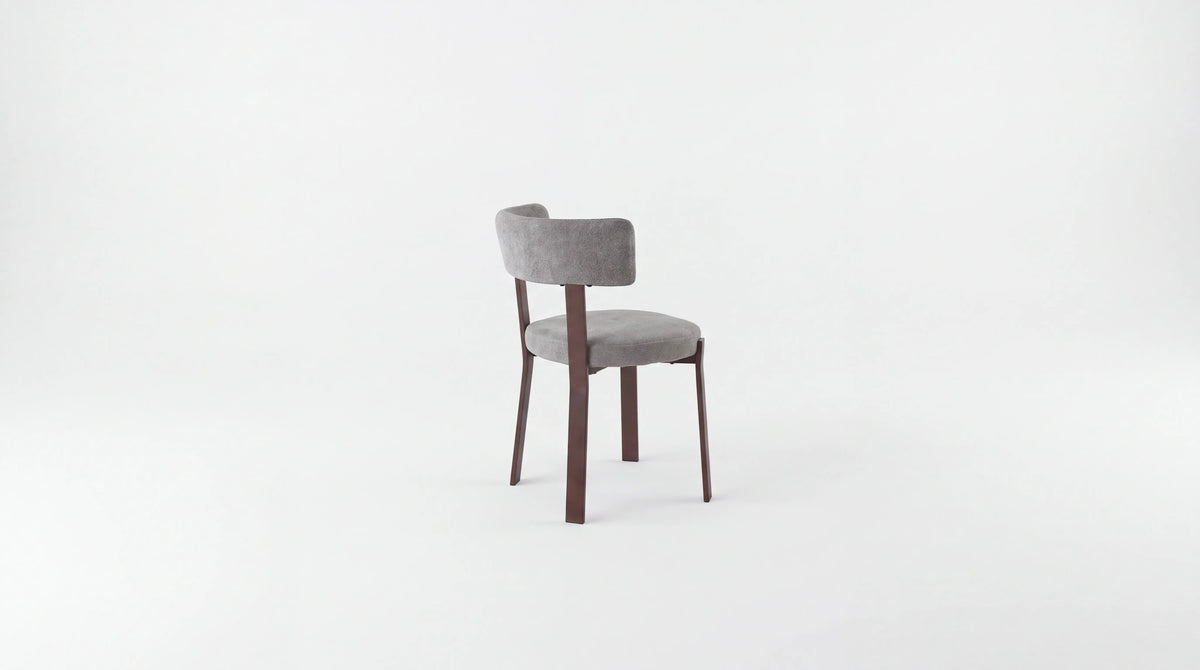 Lot de 2 chaises de salle à manger modernes NORDIK MARBELLA - Assise Moka