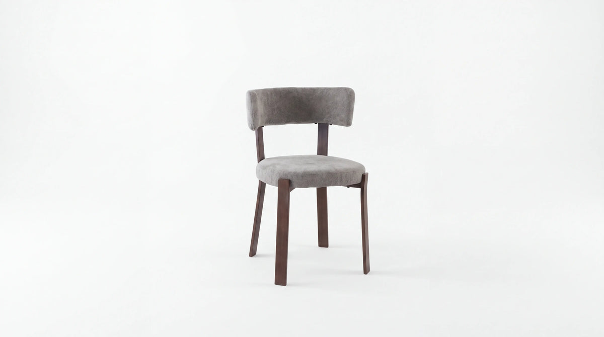 Lot de 2 chaises de salle à manger modernes NORDIK MARBELLA - Assise Moka