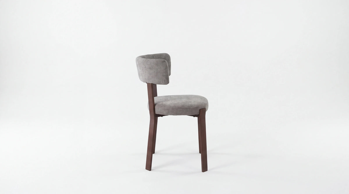 Lot de 2 chaises de salle à manger modernes NORDIK MARBELLA - Assise Moka