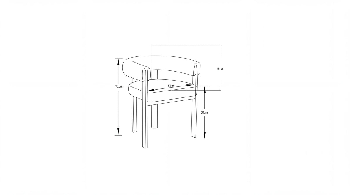 Lot de 2 chaises de salle à manger modernes VAIANA VELOURS - Pied Bois noyer
