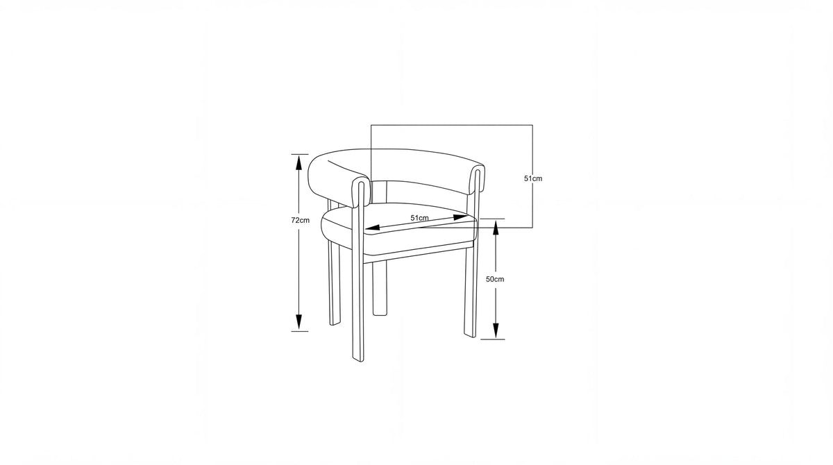 Lot de 2 chaises de salle à manger modernes VAIANA VELOURS - Pied Beige