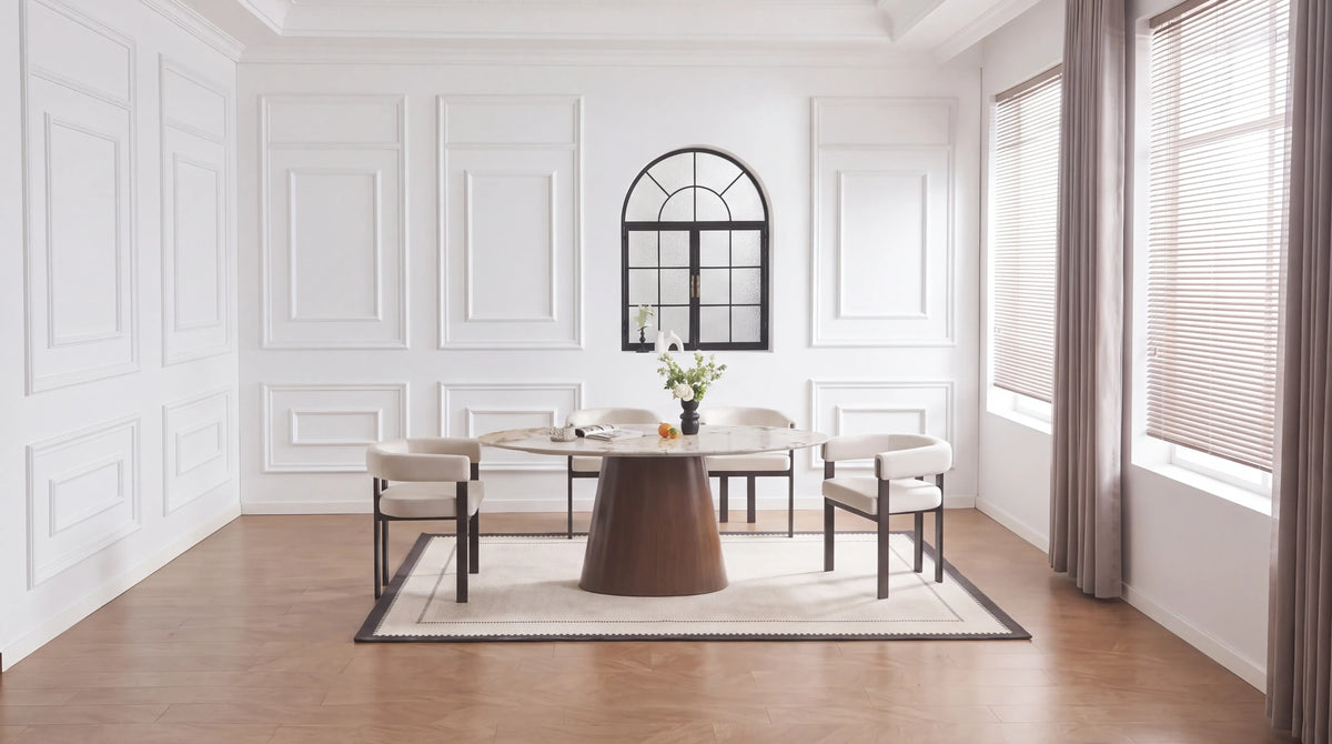 Lot de 2 chaises de salle à manger modernes VAIANA VELOURS - Pied Noir