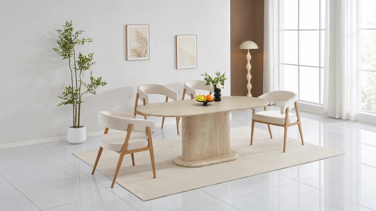 Assise Beige - Pied Chêne clair