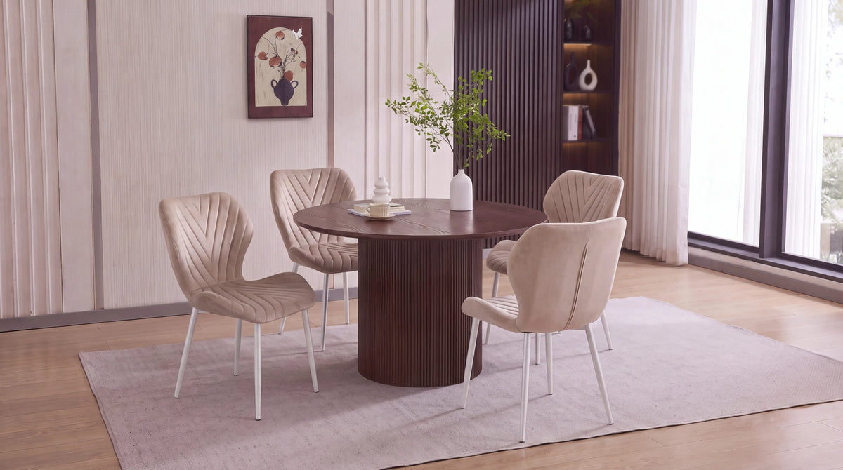 Assise Taupe - Pied Chrome