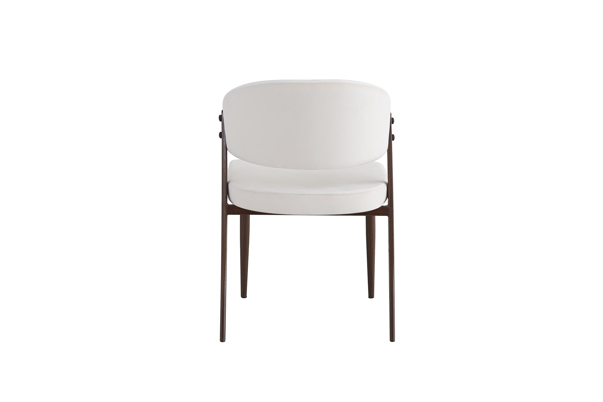 CHAISE LAMIA PIEDS EFFET NOYER TISSU VELOURS BEIGE