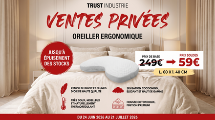 Oreiller ERGONOMIC ergonomique en fibre recyclée