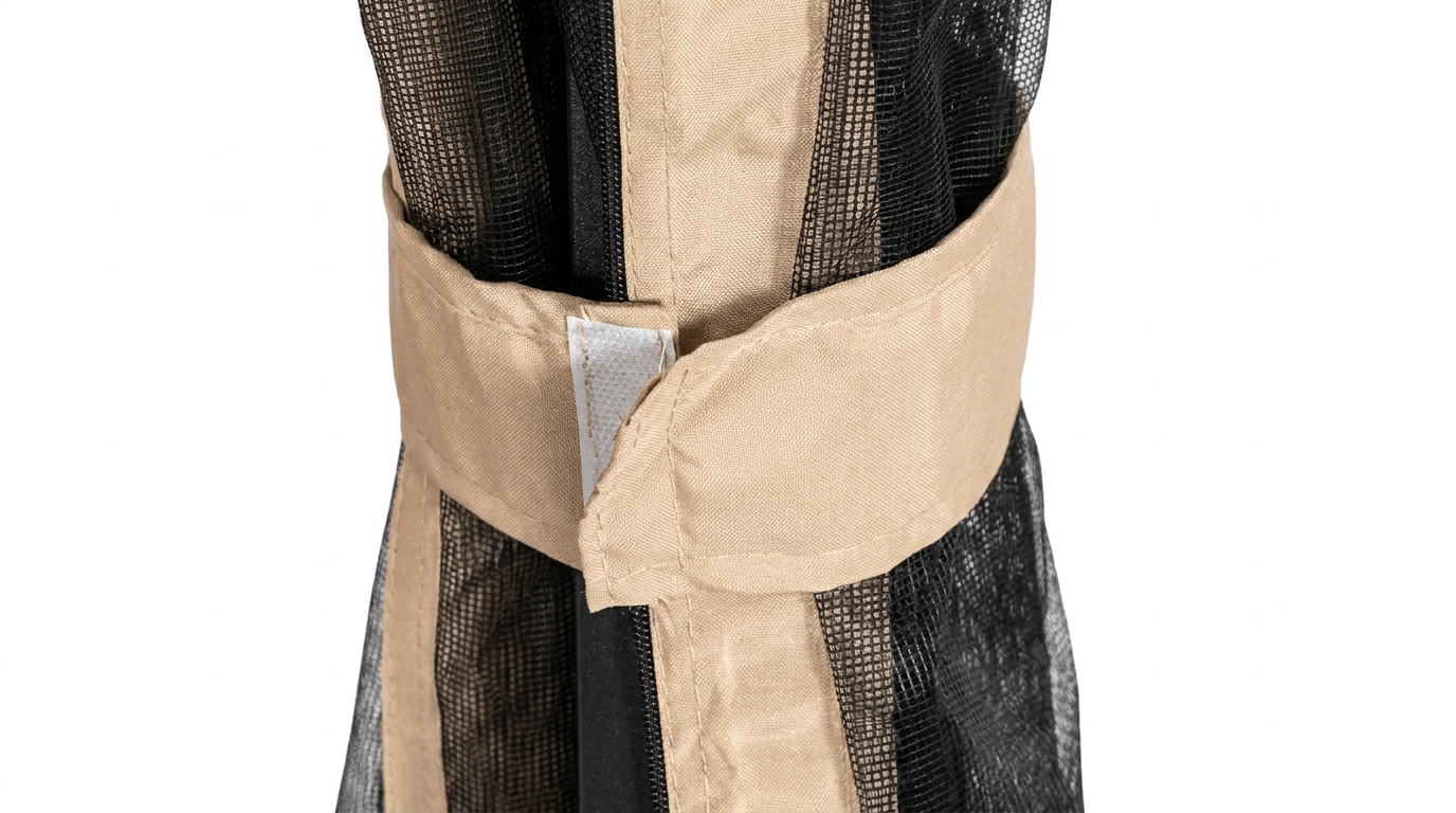 Balançoire de jardin CARMEN avec toit et moustiquaire - TRUST INDUSTRIE - Beige - 