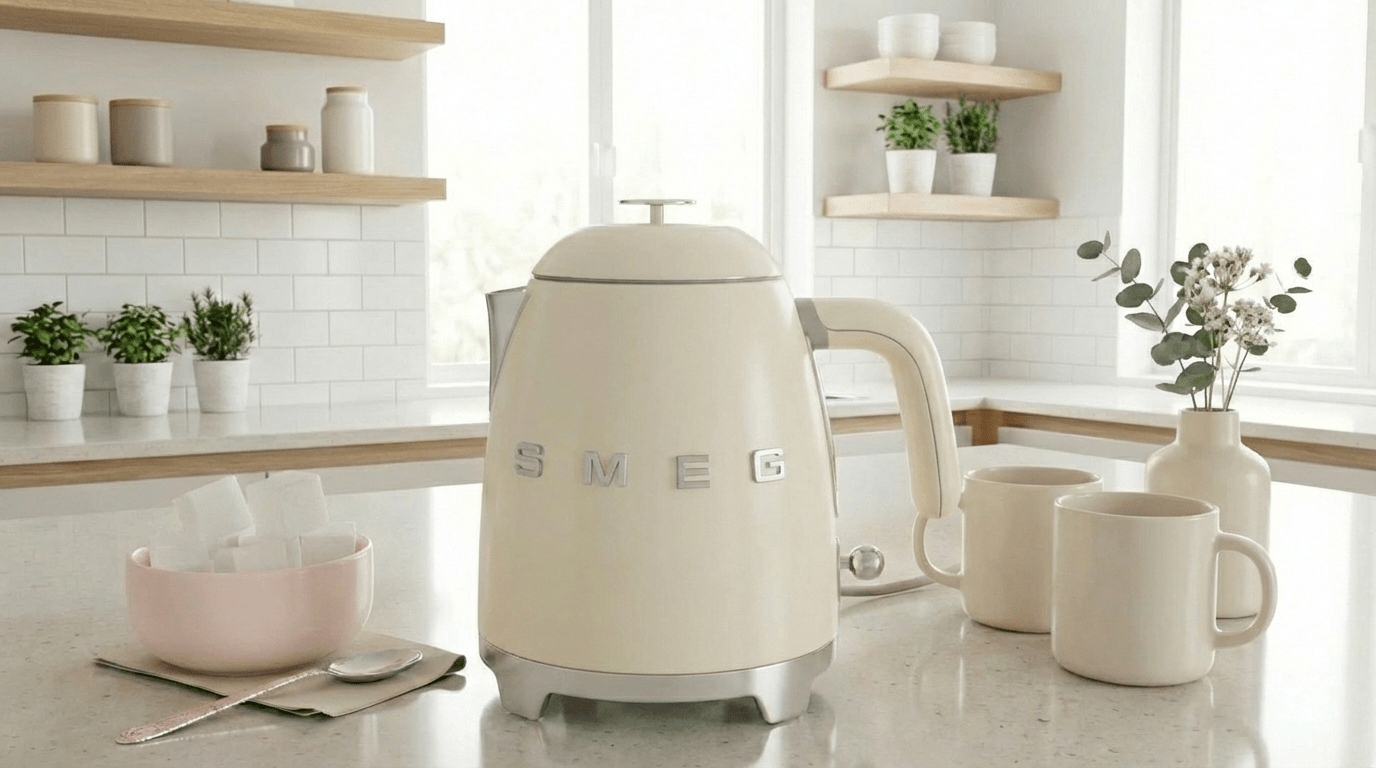 Bouilloire SMEG - TRUST INDUSTRIE - crème - 