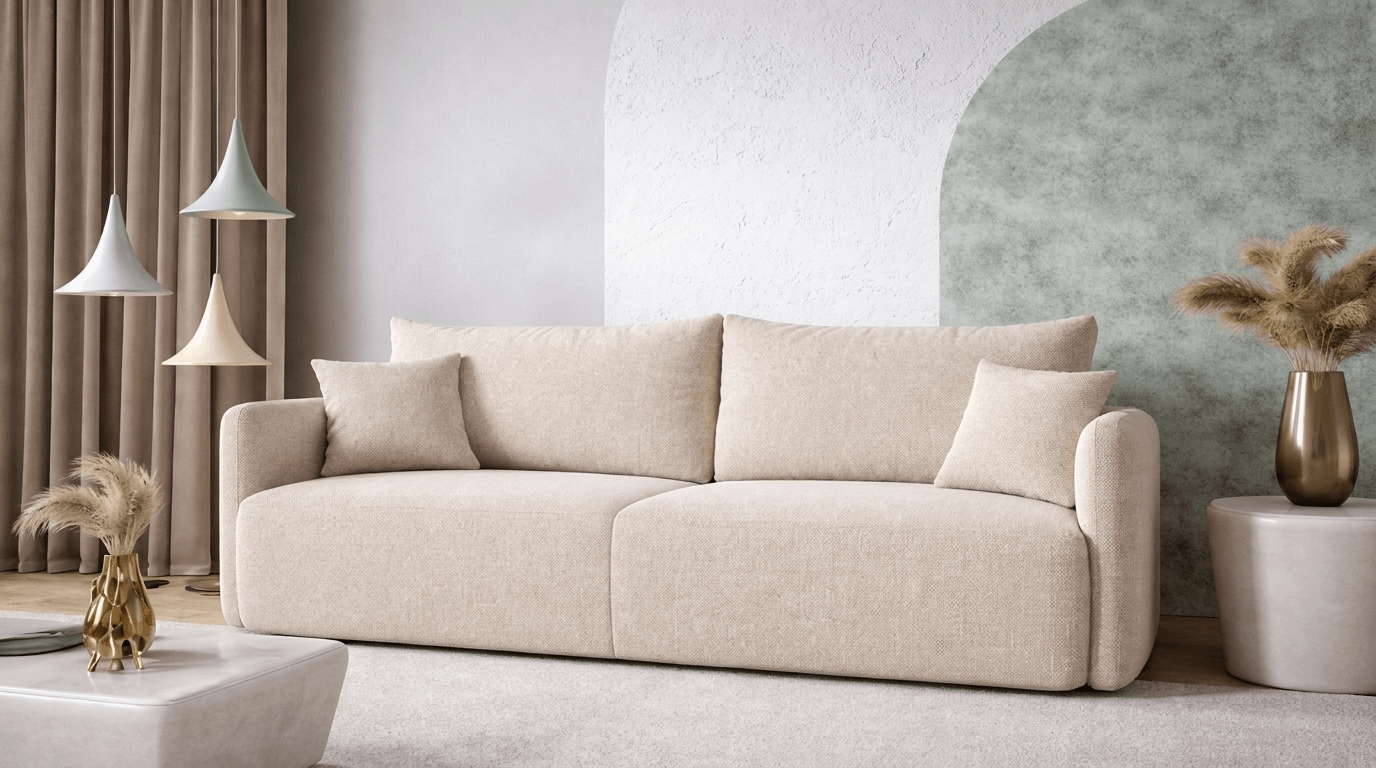 Canapé convertible FOREST - TRUST INDUSTRIE - Beige - 