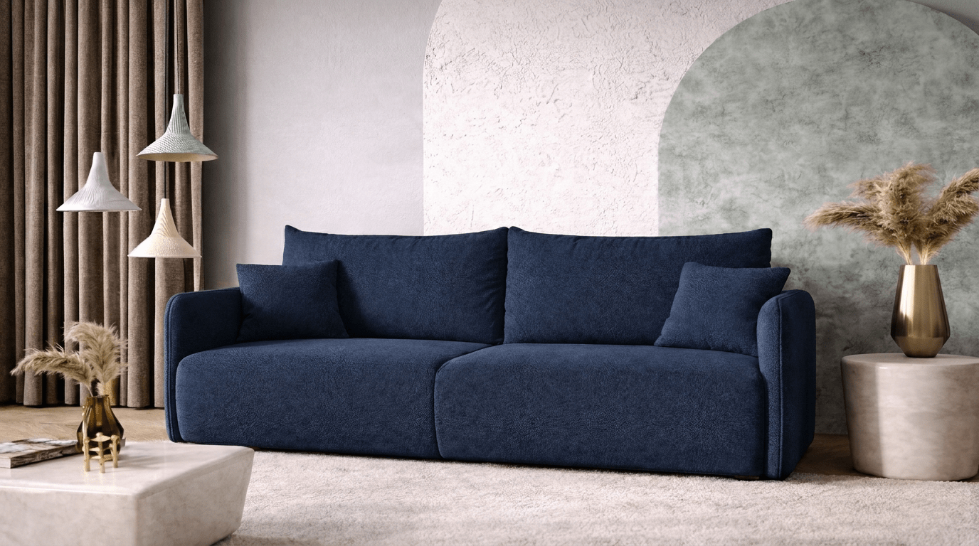Canapé convertible FOREST - TRUST INDUSTRIE - Bleu - 