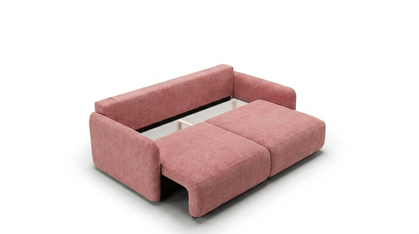Canapé convertible FOREST - TRUST INDUSTRIE - Rose - 