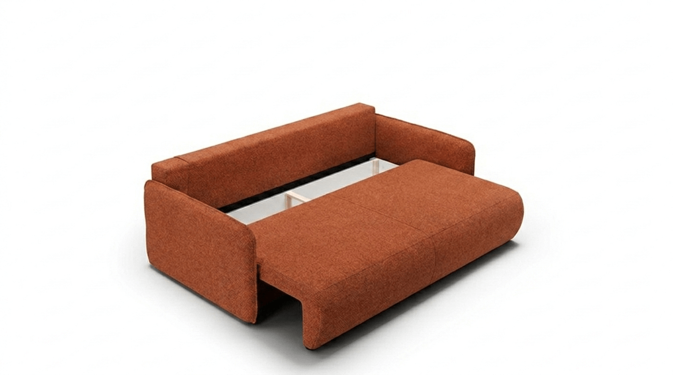 Canapé convertible FOREST - TRUST INDUSTRIE - Terracotta - 