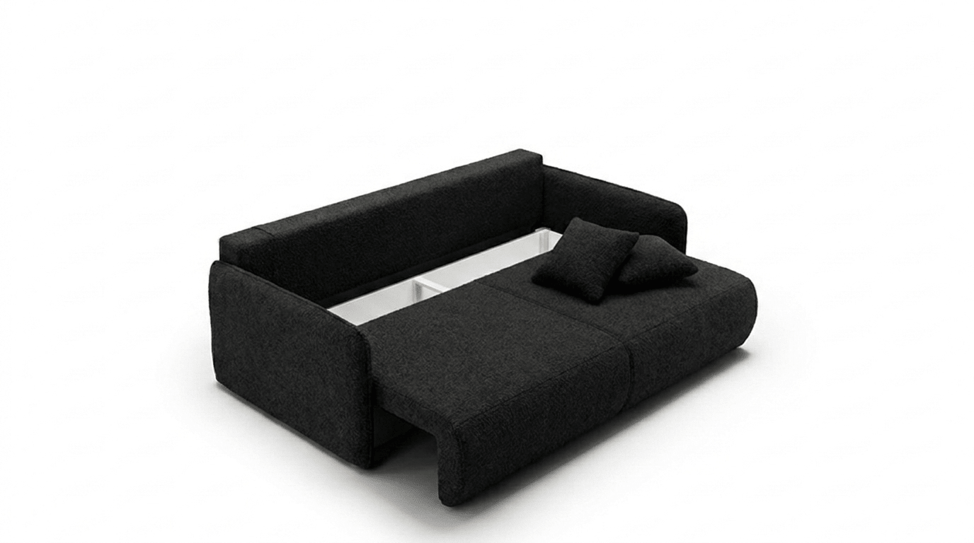 Canapé convertible FOREST - TRUST INDUSTRIE - Noir - 