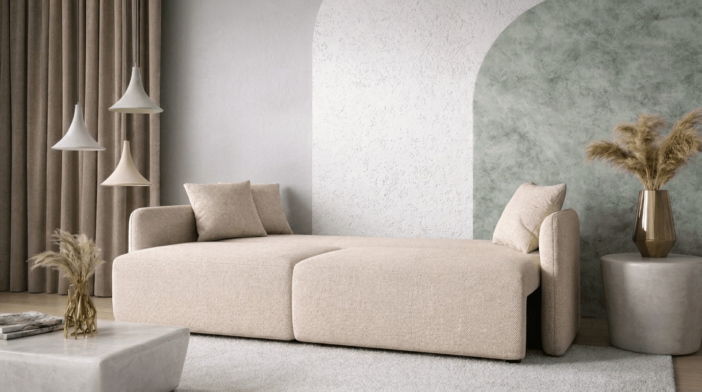 Canapé convertible FOREST - TRUST INDUSTRIE - Beige - 