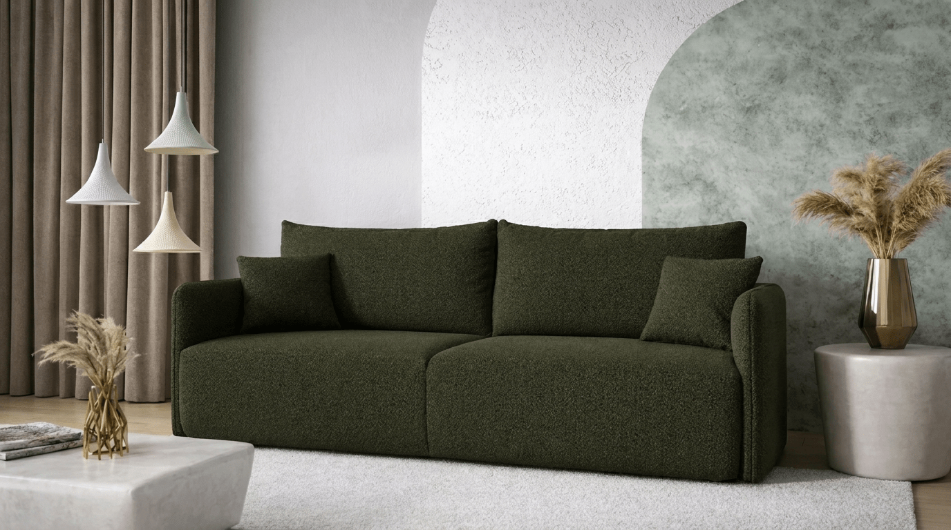 Canapé convertible FOREST - TRUST INDUSTRIE - Vert - 