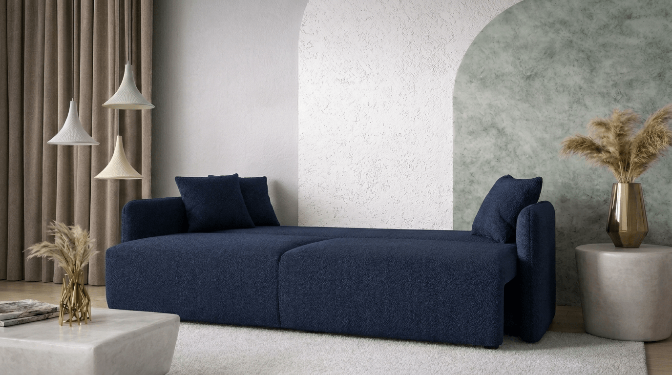 Canapé convertible FOREST - TRUST INDUSTRIE - Bleu - 