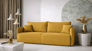 Canapé convertible FOREST - TRUST INDUSTRIE - Moutarde - 