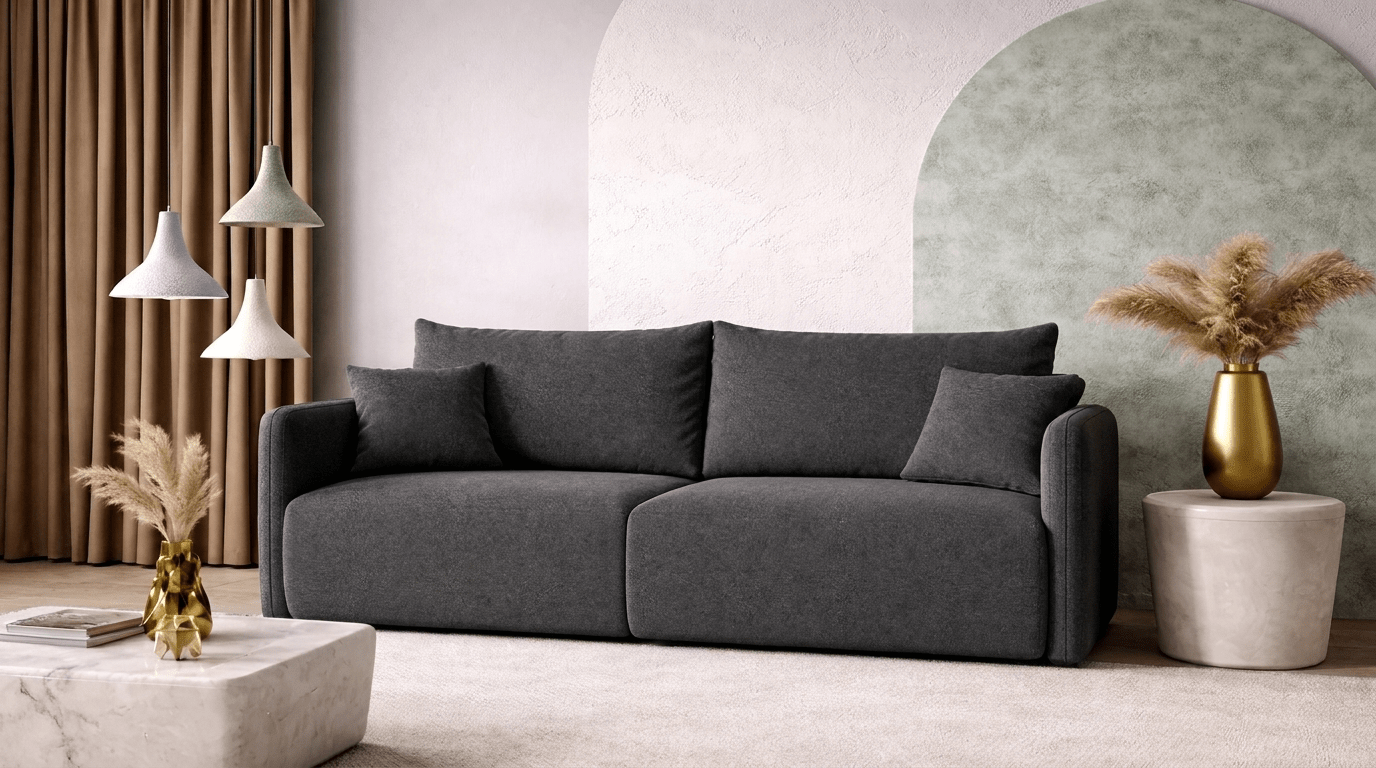 Canapé convertible FOREST - TRUST INDUSTRIE - Gris - 
