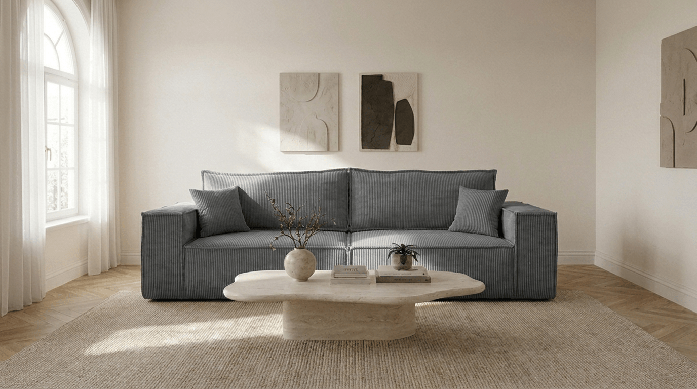 Canapé convertible MILLE - TRUST INDUSTRIE - Gris foncé - 