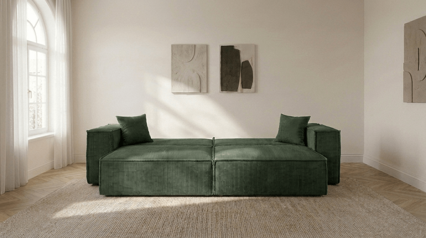 Canapé convertible MILLE - TRUST INDUSTRIE - Vert - 