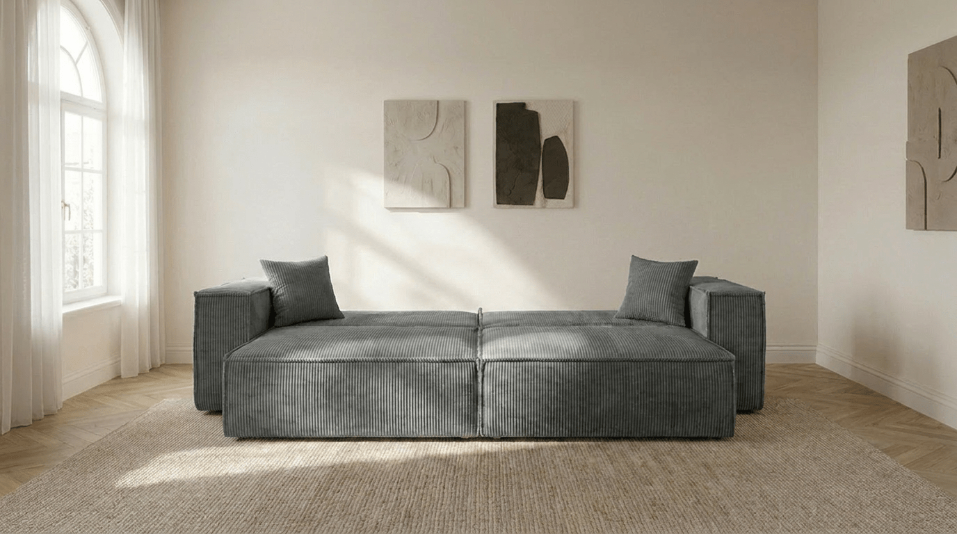 Canapé convertible MILLE - TRUST INDUSTRIE - Gris foncé - 