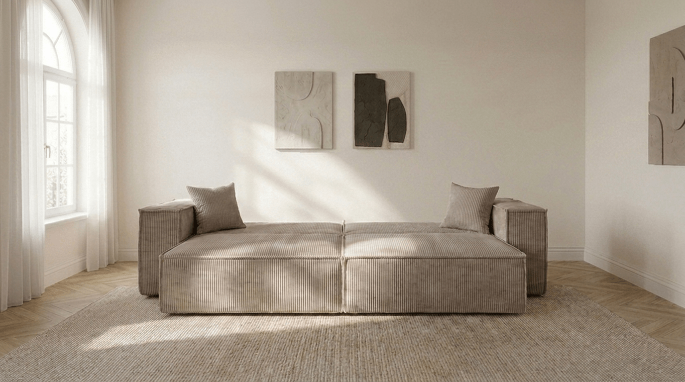 Canapé convertible MILLE - TRUST INDUSTRIE - Beige - 