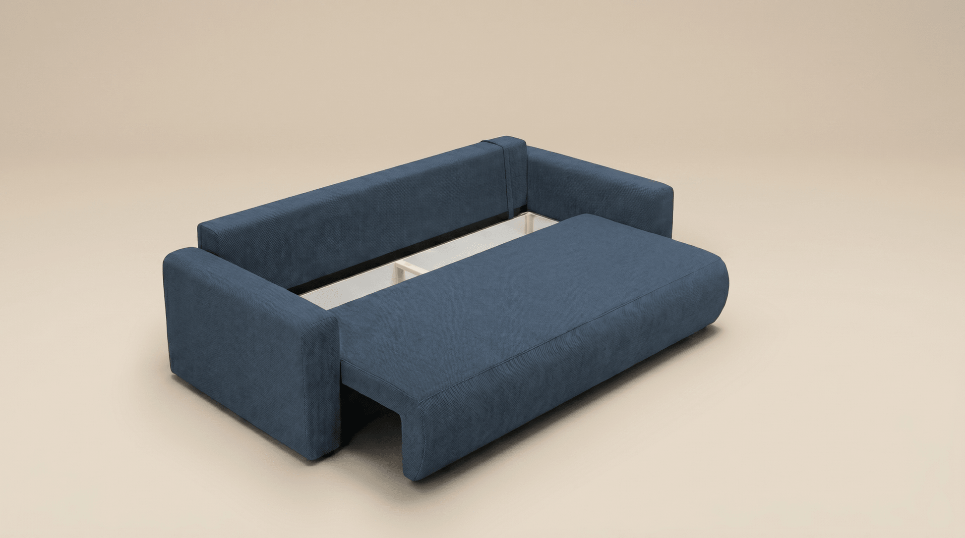 Canapé convertible WELLY - TRUST INDUSTRIE - Bleu - 