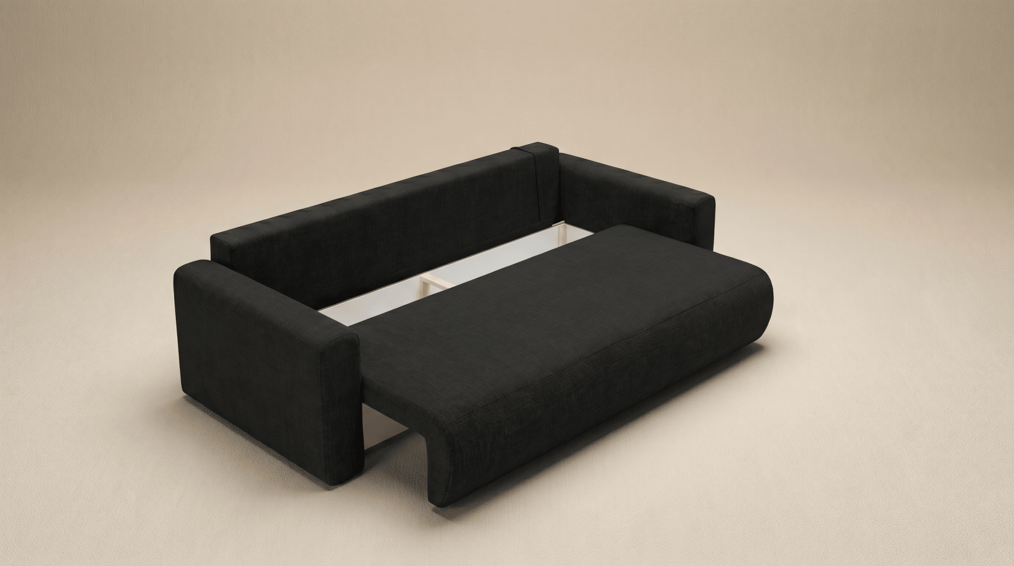 Canapé convertible WELLY - TRUST INDUSTRIE - Noir - 