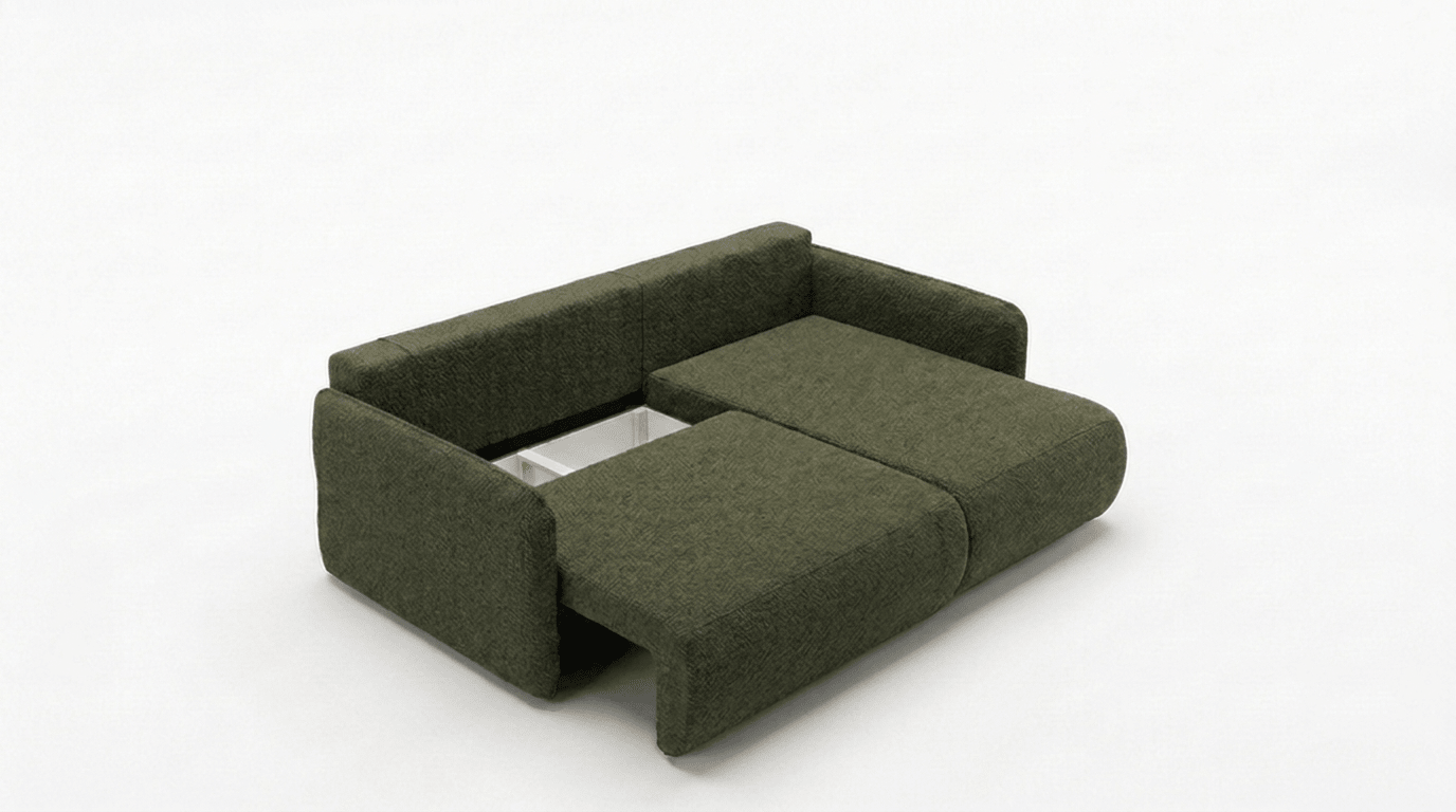 Canapé d’angle convertible FOREST L - TRUST INDUSTRIE - Vert - 