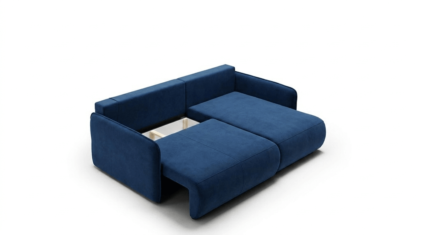 Canapé d’angle convertible FOREST L - TRUST INDUSTRIE - Bleu - 