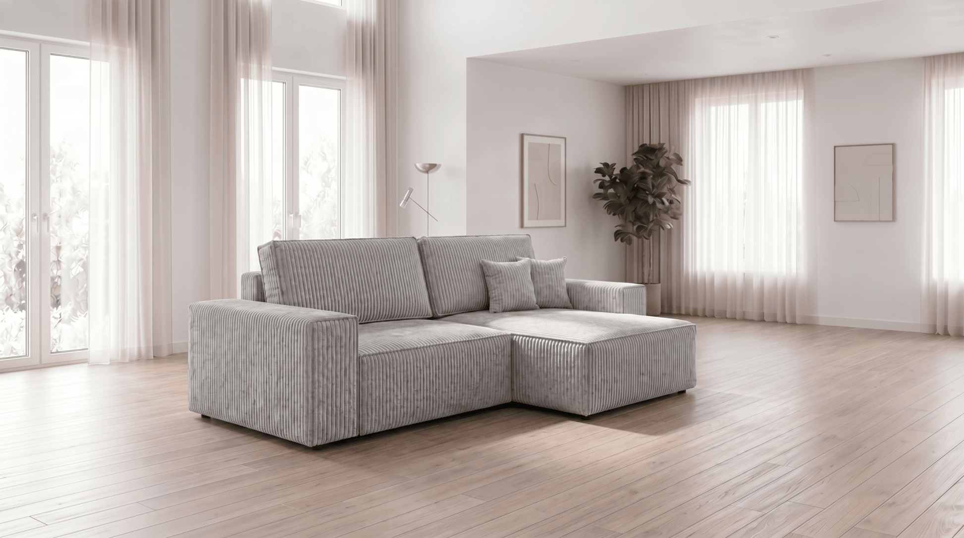 Canapé d’angle convertible MILLE ANGLE - TRUST INDUSTRIE - Moutarde - 