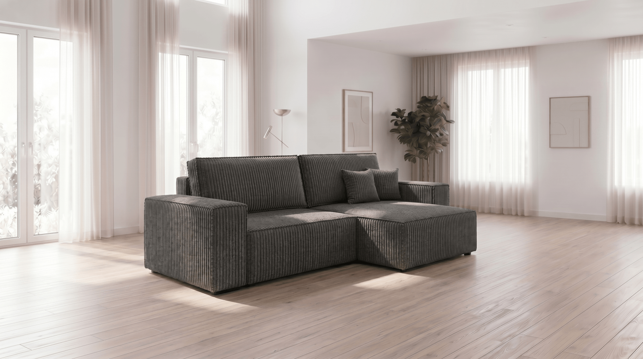 Canapé d’angle convertible MILLE ANGLE - TRUST INDUSTRIE - Moutarde - 