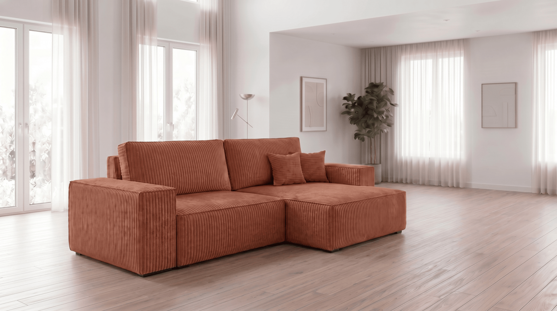 Canapé d’angle convertible MILLE ANGLE - TRUST INDUSTRIE - Moutarde - 