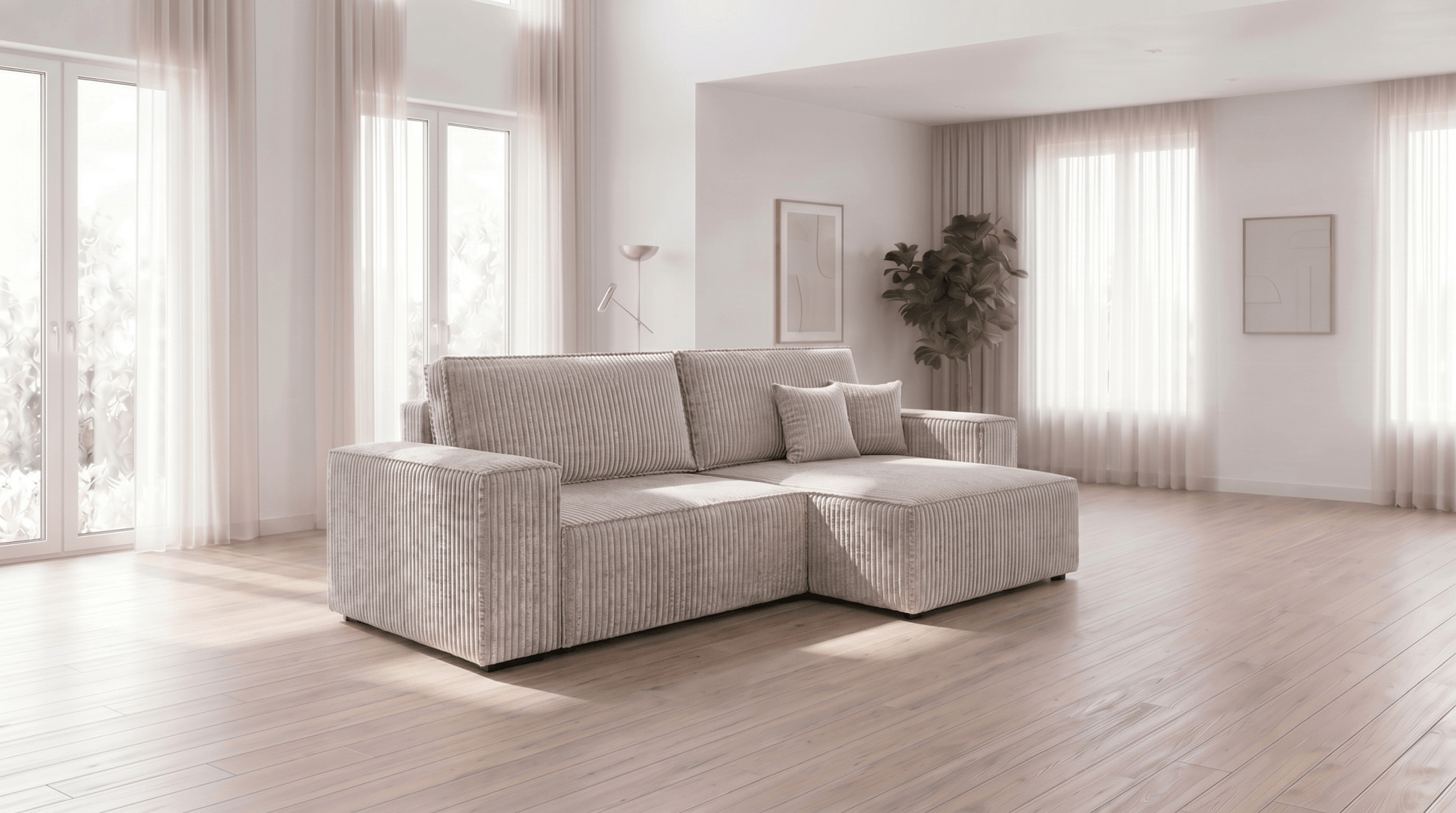 Canapé d’angle convertible MILLE ANGLE - TRUST INDUSTRIE - Moutarde - 