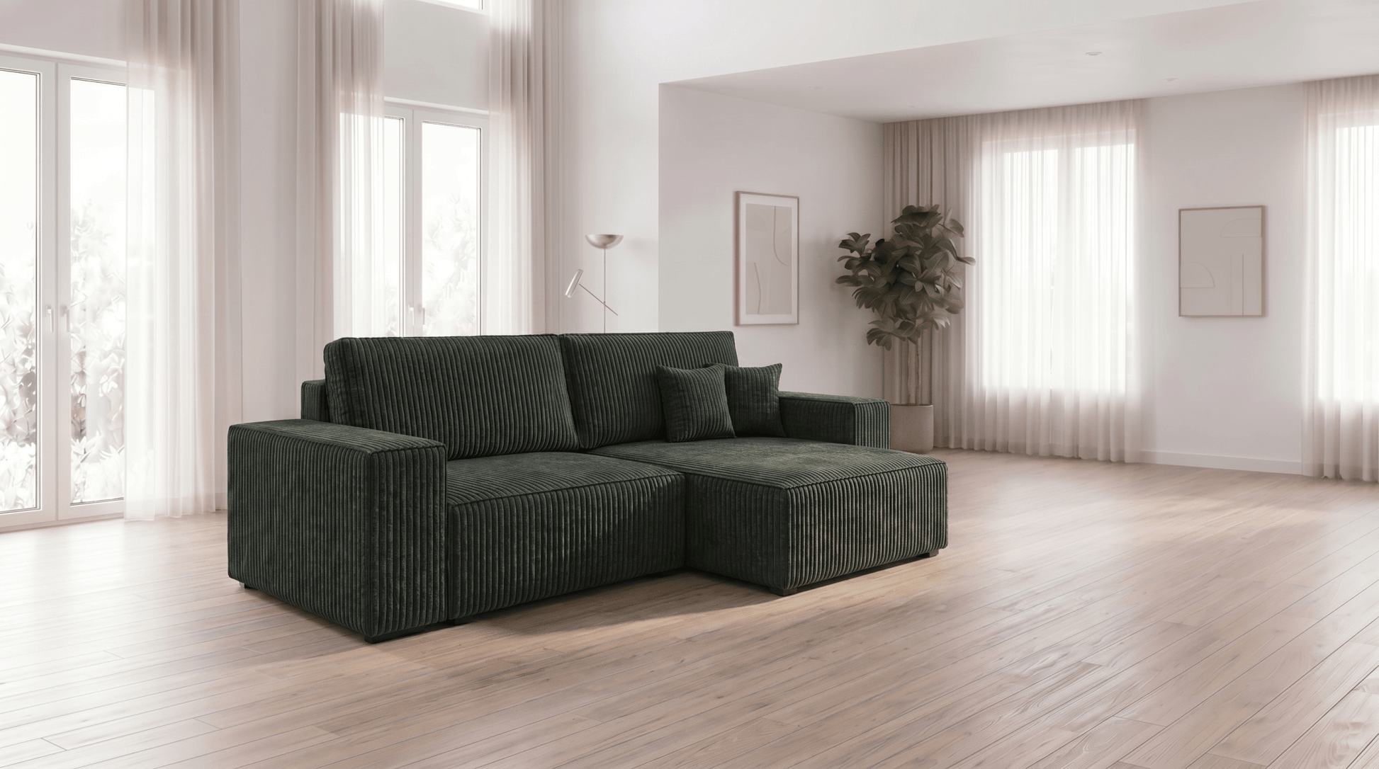 Canapé d’angle convertible MILLE ANGLE - TRUST INDUSTRIE - Moutarde - 