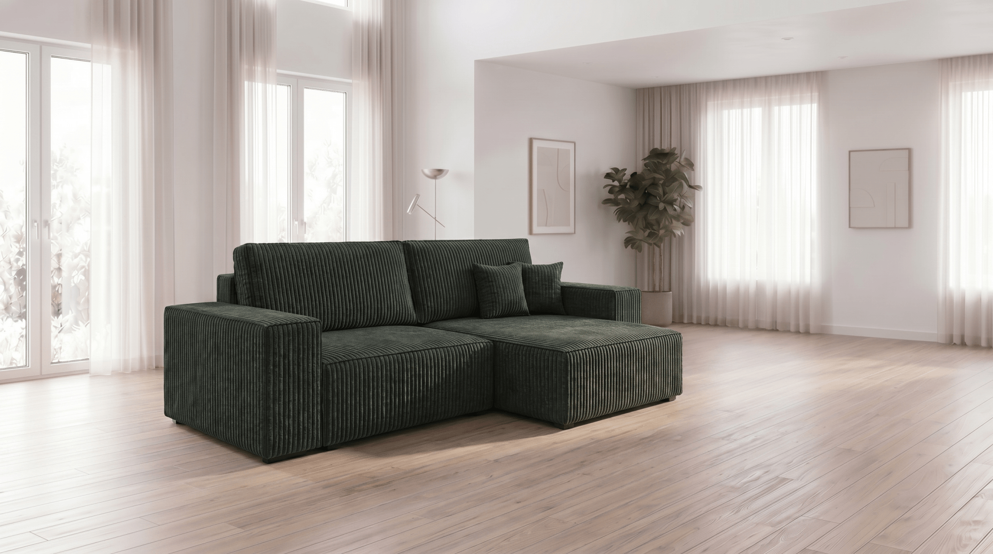 Canapé d’angle convertible MILLE ANGLE - TRUST INDUSTRIE - Moutarde - 