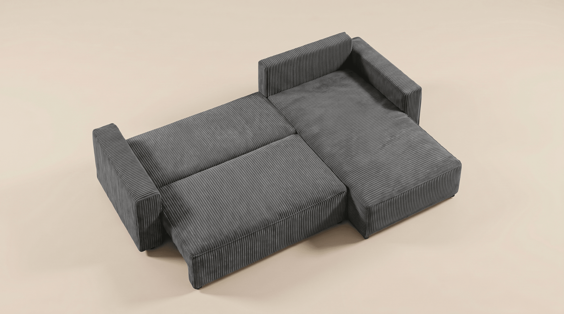 Canapé d’angle convertible MILLE ANGLE - TRUST INDUSTRIE - Moutarde - 